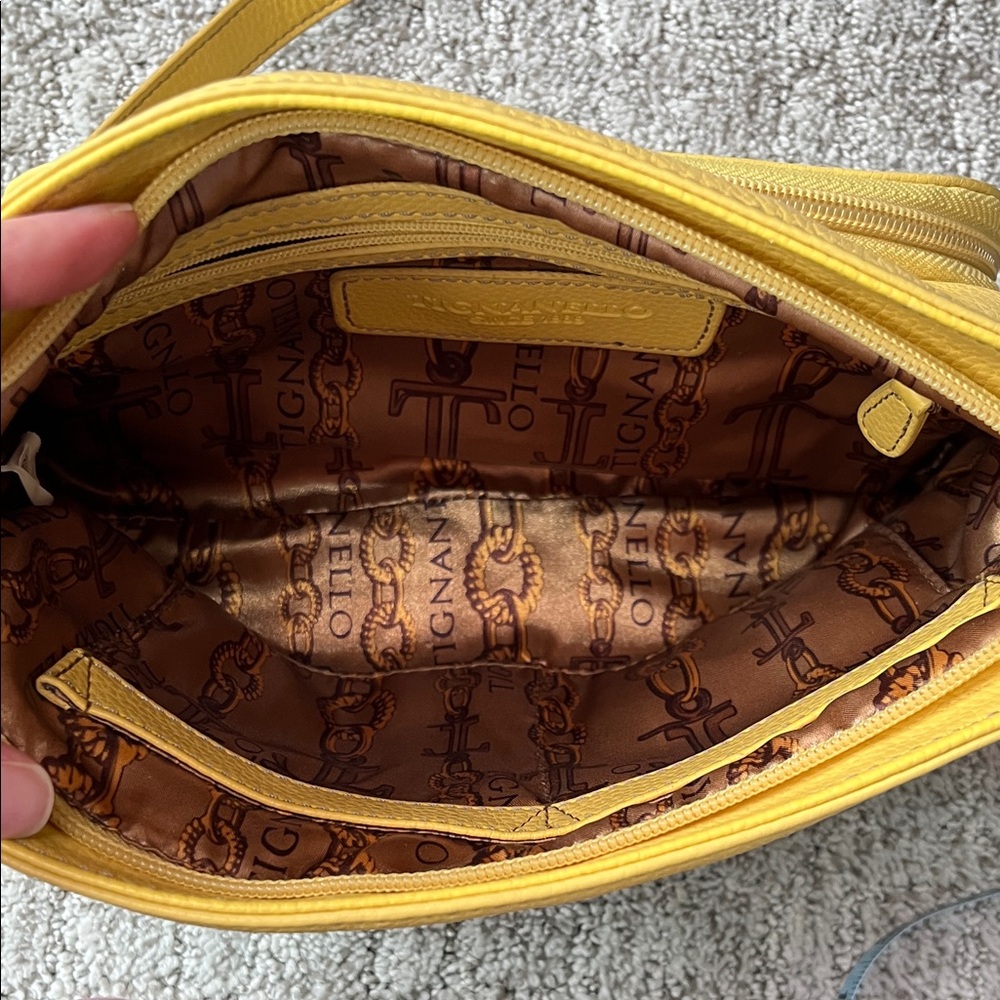 Versatile Tignanello Purse in Sunshine Yellow - Picture 6 of 9